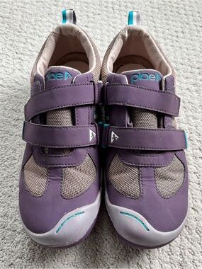 Plae Kids Purple & gray Charlie Velcro Sneakers